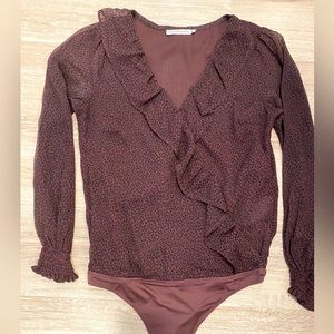 Abercrombie & Fitch bodysuit, Maroon, Size M